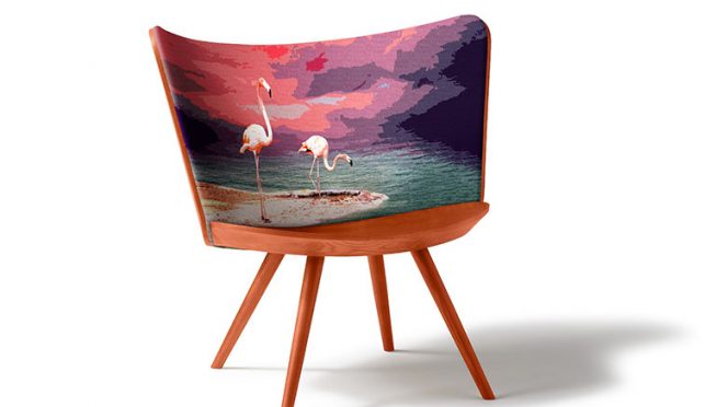 Embroidery Chair by Johan Lindstén for Cappellini