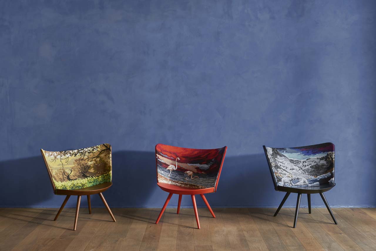 Embroidery Chairs by Johan Lindstén for Cappellini