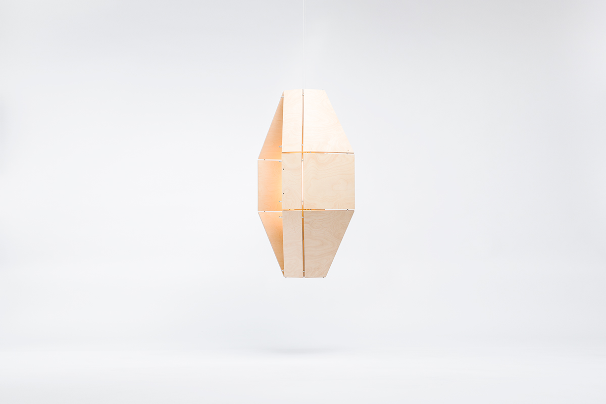 Eagle Pendant Lamp by Gaël Wuithier for Woodlabo