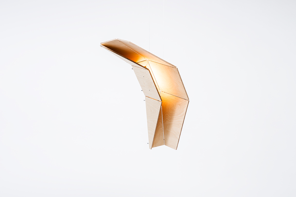 Eagle Pendant Lamp by Gaël Wuithier for Woodlabo