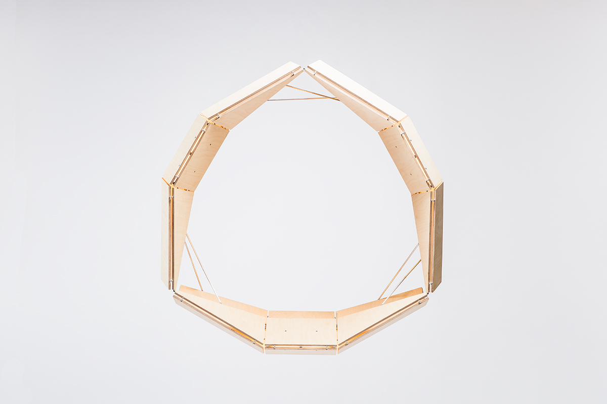 Eagle Pendant Lamp by Gaël Wuithier for Woodlabo