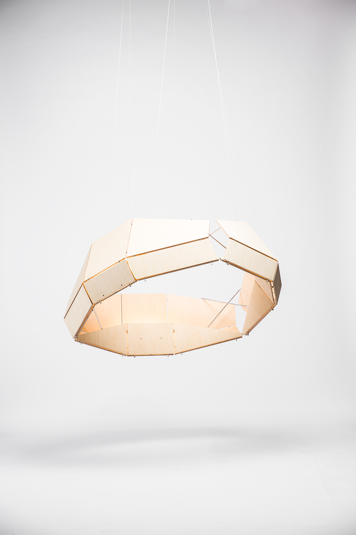 Eagle Pendant Lamp by Gaël Wuithier for Woodlabo
