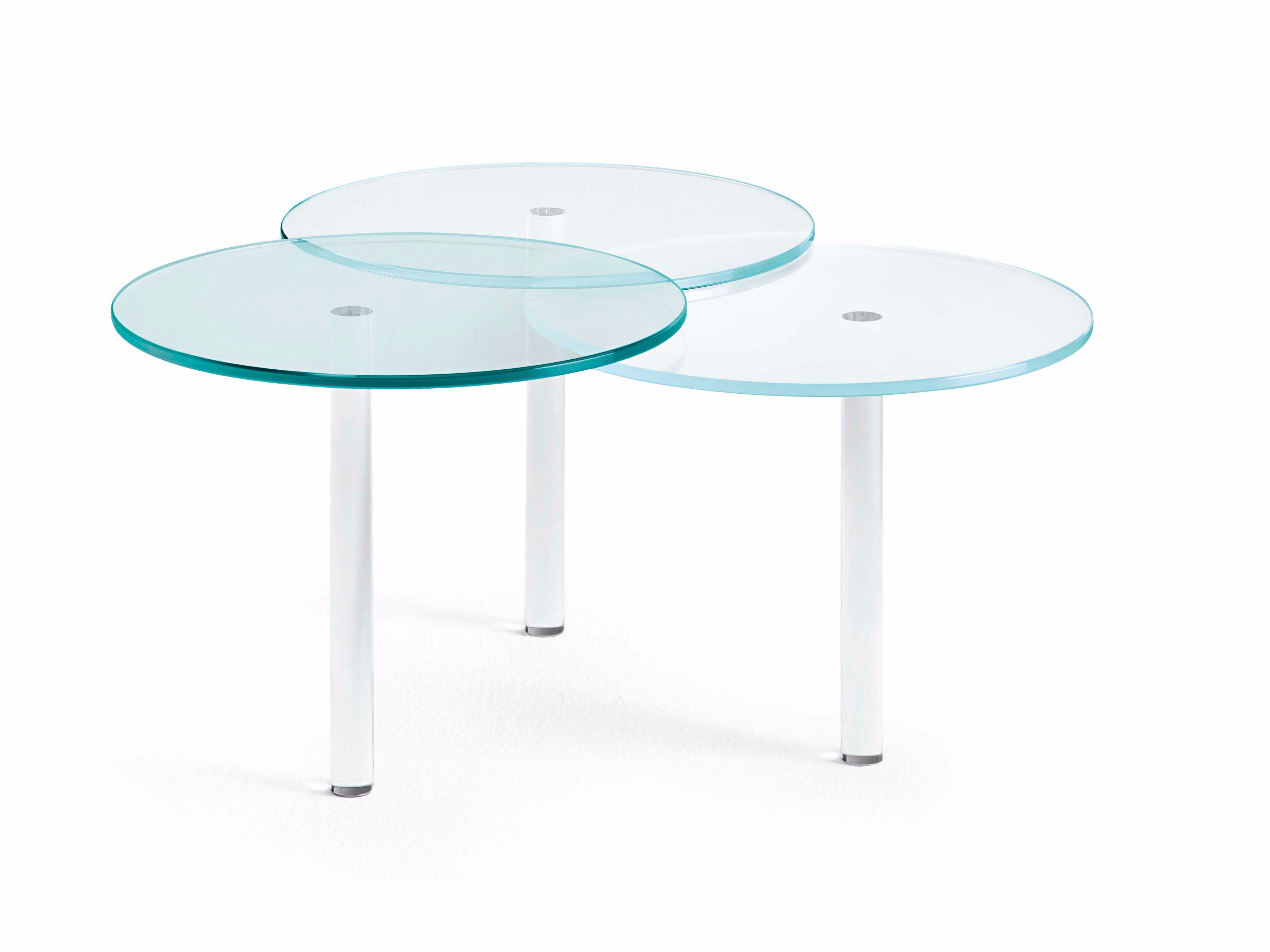 Lenses Side Table by Paolo Grasselli for T.D. Tonelli Design