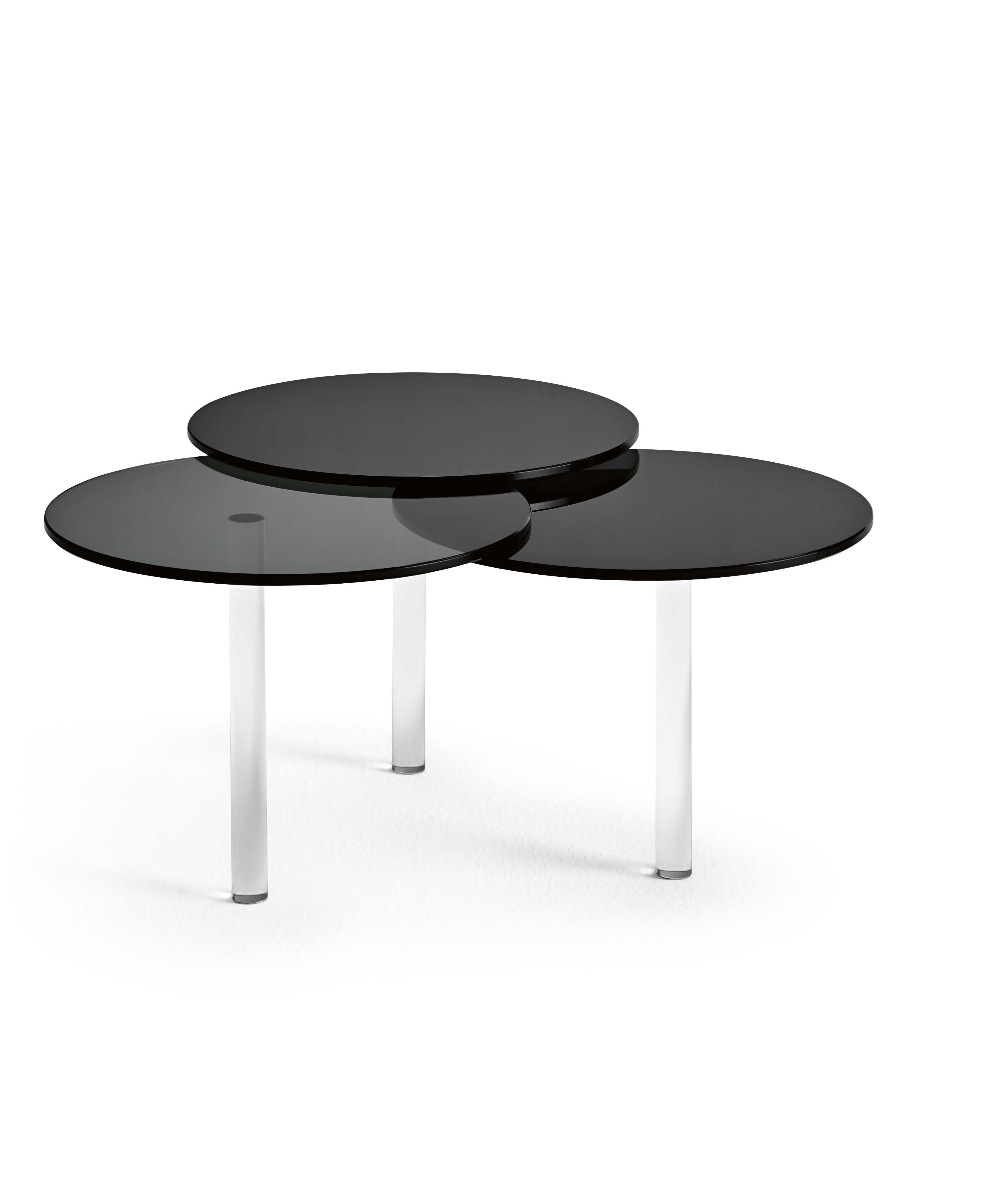 Lenses Side Table by Paolo Grasselli for T.D. Tonelli Design