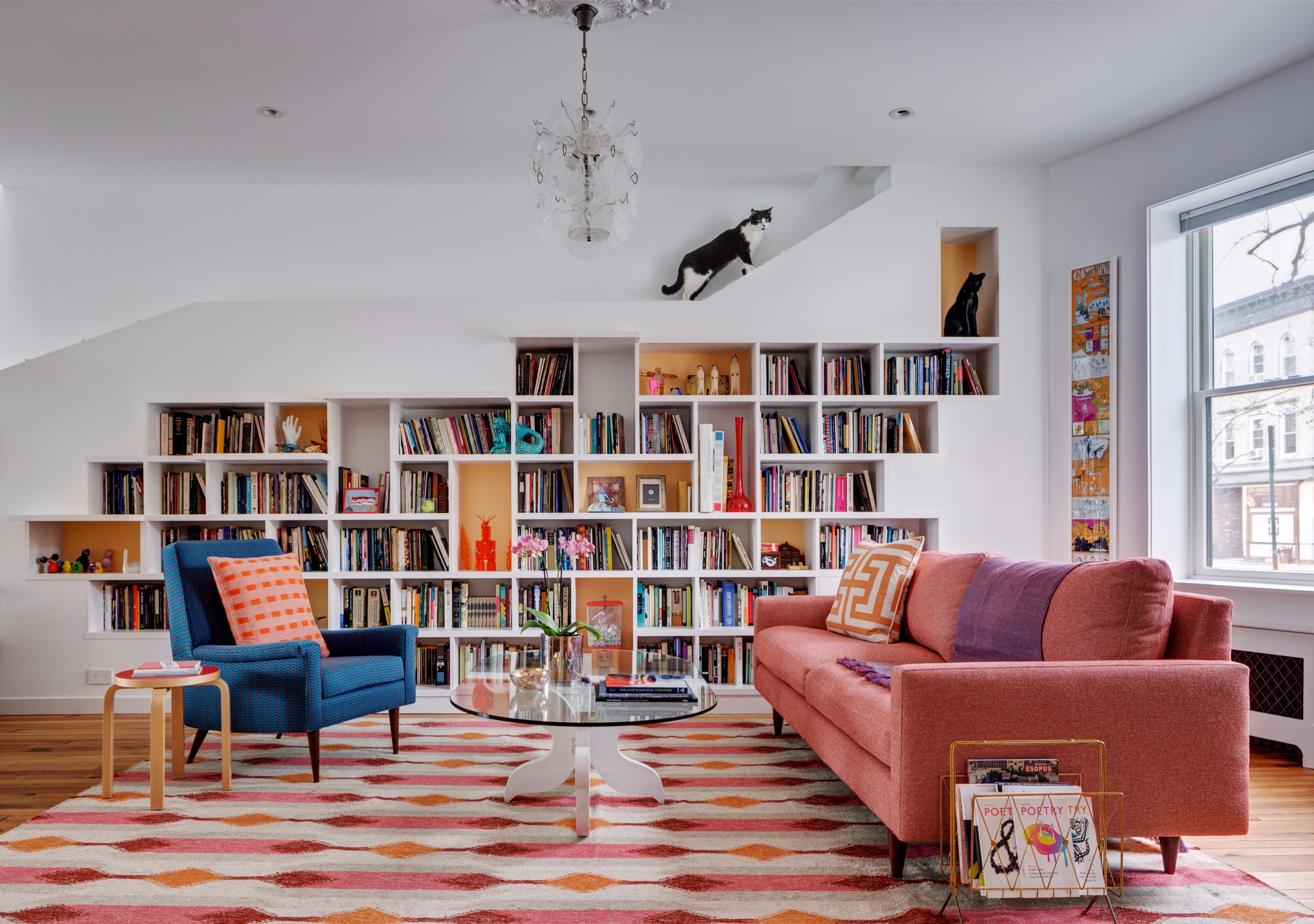 House for Booklovers & Cats in Brooklyn, New York by BFDO Architects
