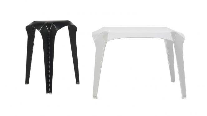 NOM Coffee Table & Stool by Bakery Design for Cappellini