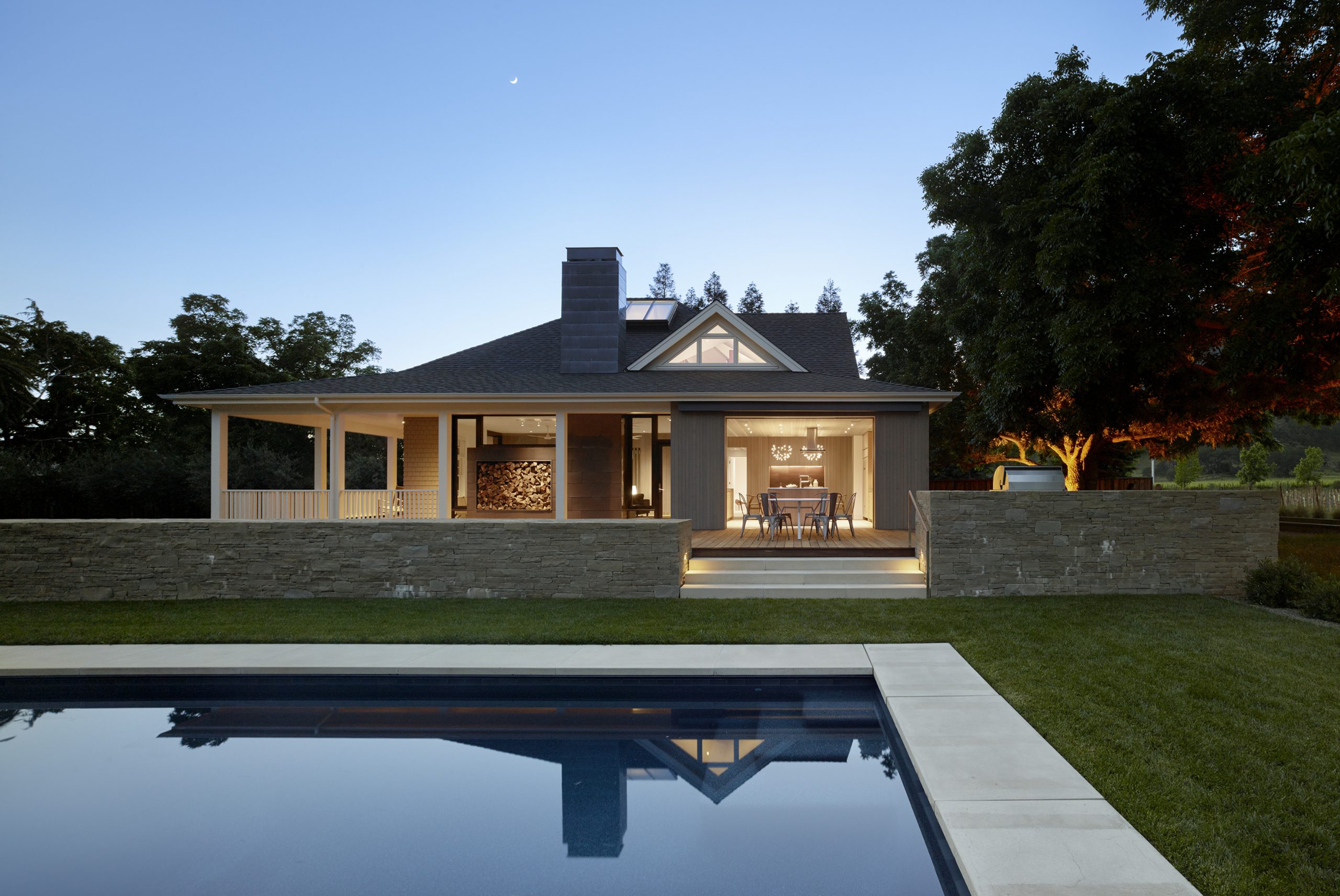 Wine Country Farmhouse in Calistoga, CA by Bohlin Cywinski Jackson