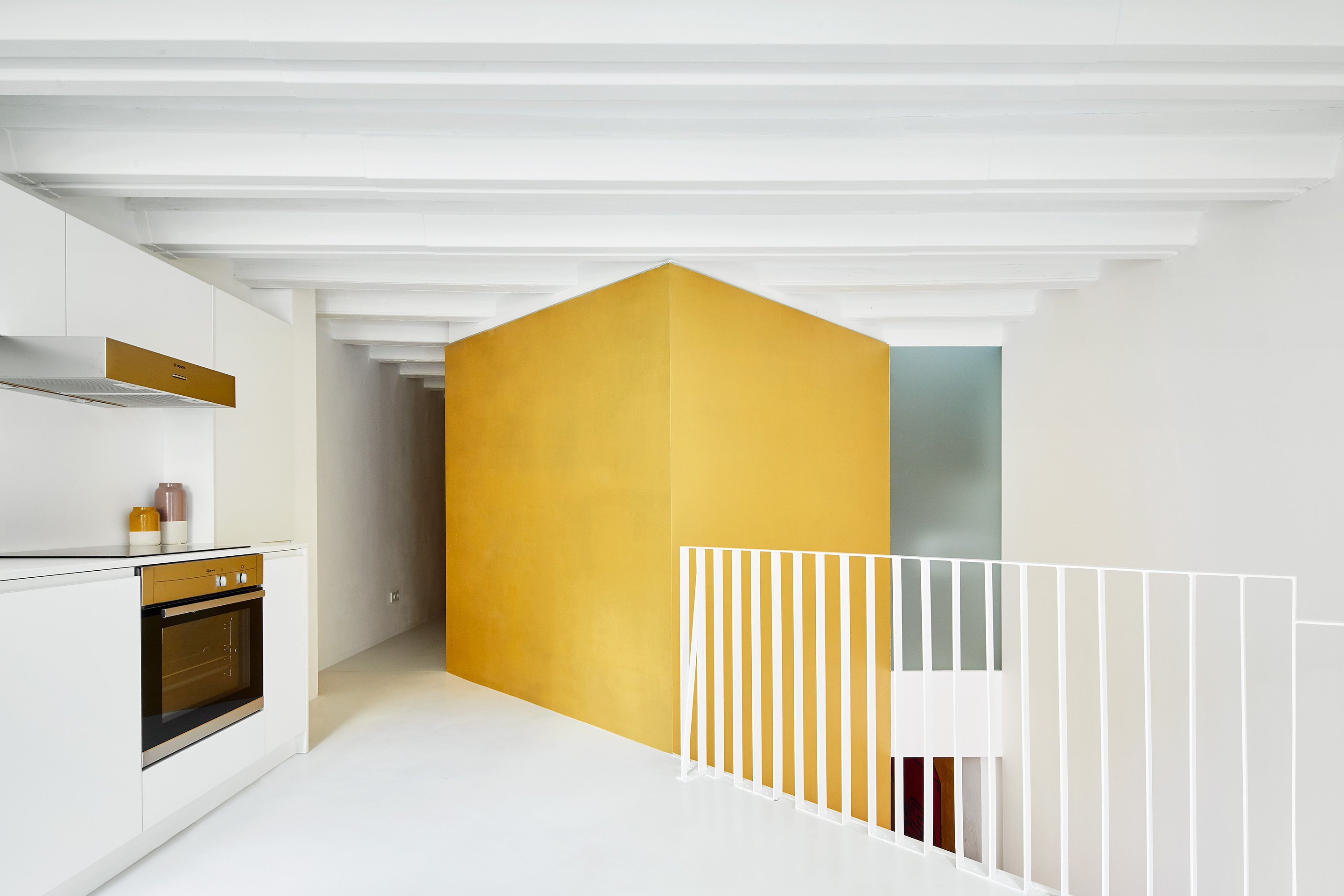 Duplex Tibbaut Apartments in Barcelona, Spain by Raúl Sánchez Architects