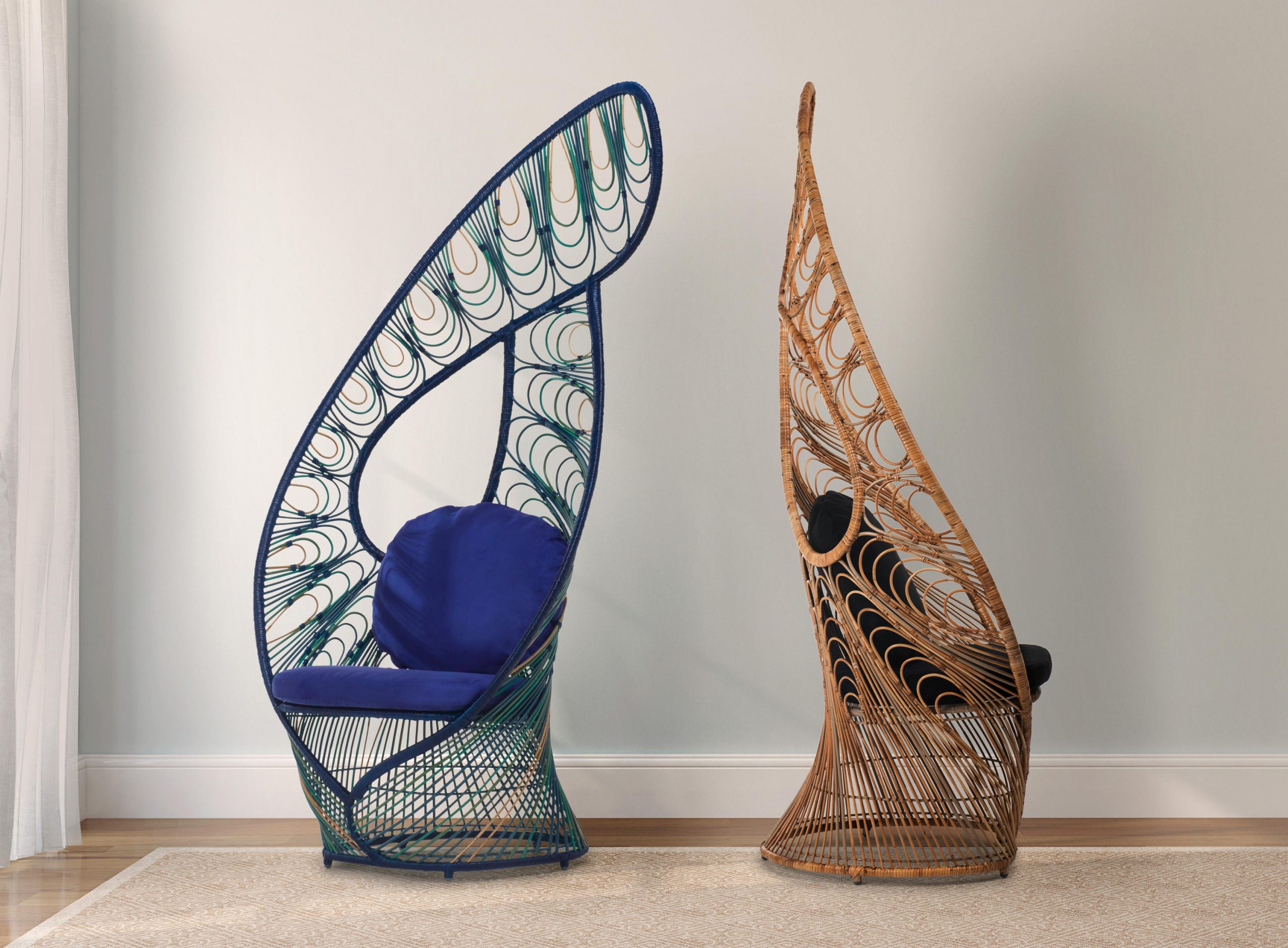 Peacock Easy Armchair by Kenneth Cobonpue