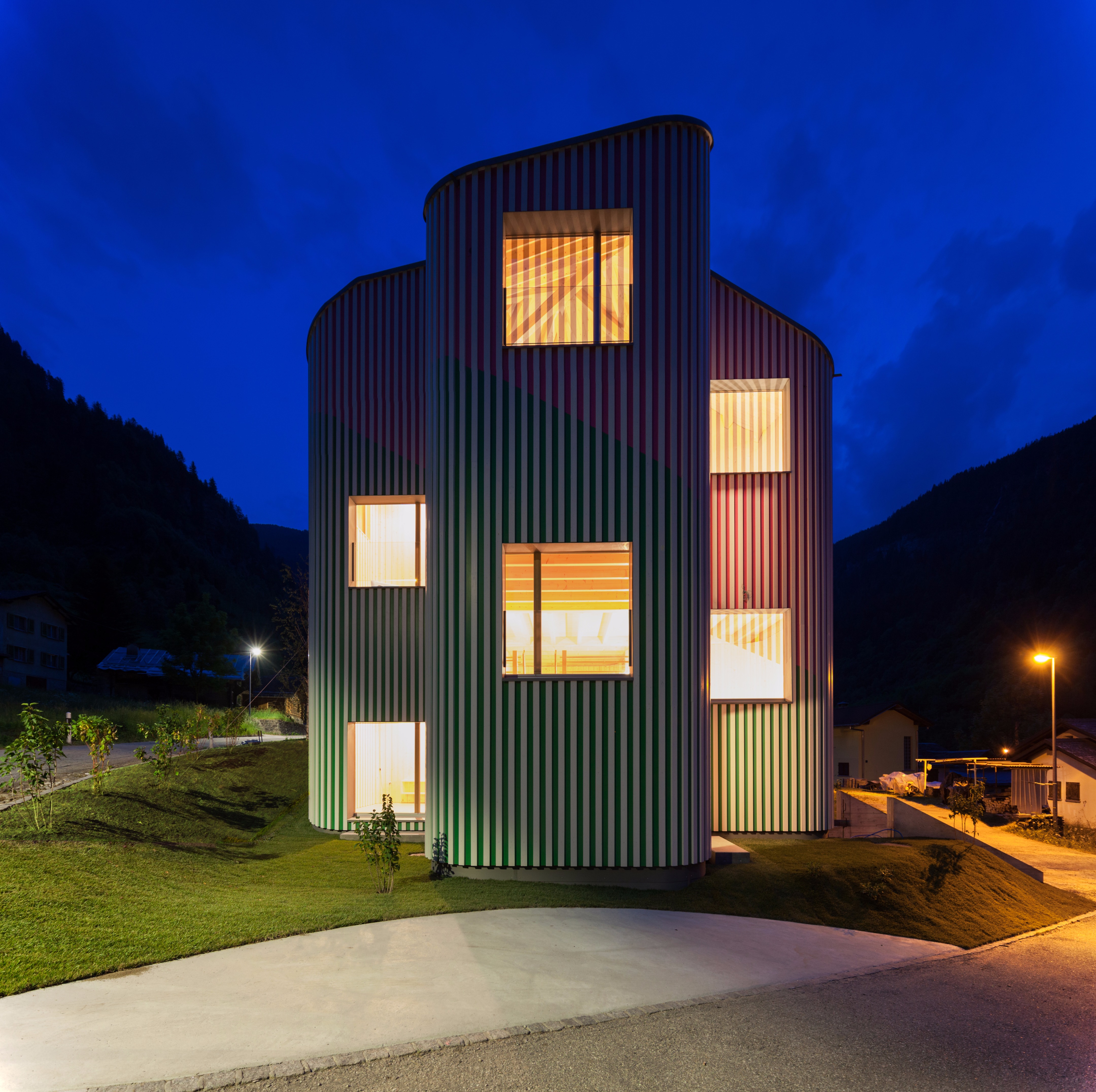Swiss House Rossa in Piccola Svizzera, Italy by Davide Macullo Architects