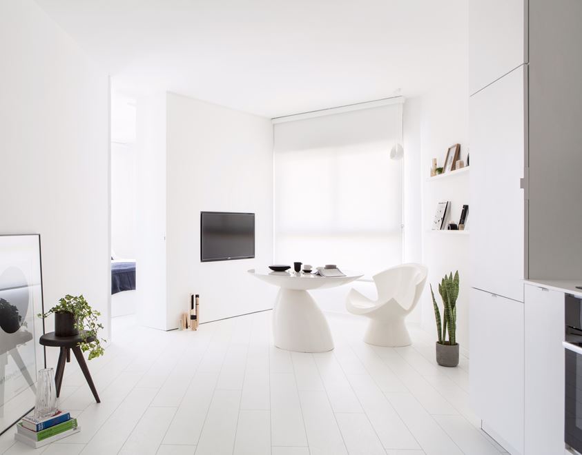The White Apartment in Tel Aviv, Israel by Yael Perry