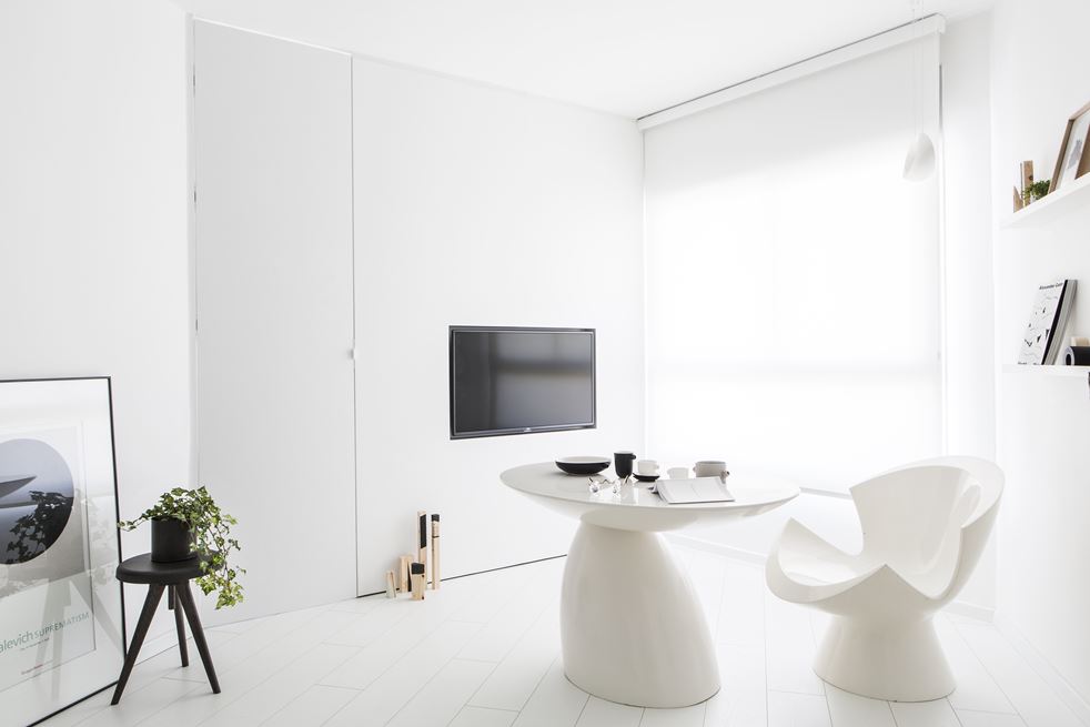 The White Apartment in Tel Aviv, Israel by Yael Perry