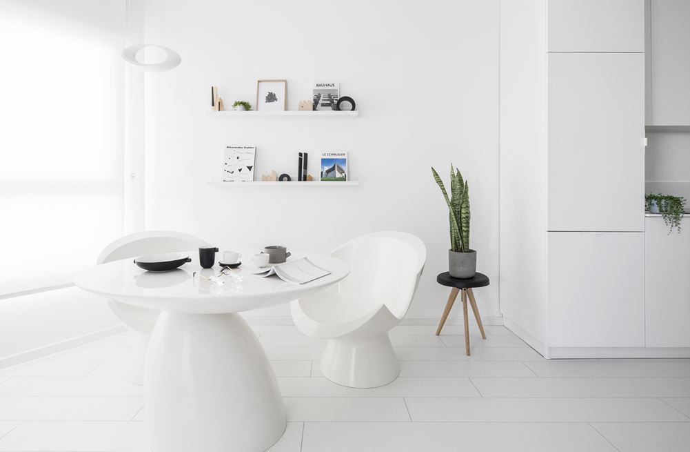 The White Apartment in Tel Aviv, Israel by Yael Perry
