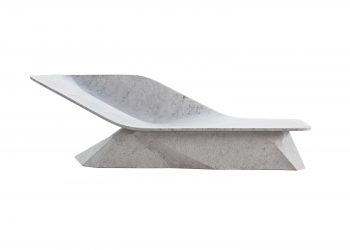 Marble Wing Chaise by Hadi Teherani for Draenert