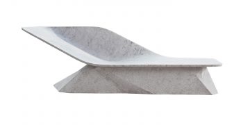 Marble Wing Chaise by Hadi Teherani for Draenert