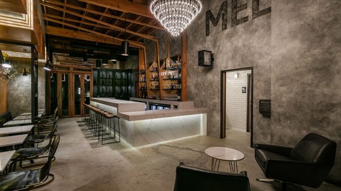 Melrose Station Bar & Restaurant in Hollywood by Archillusion Design