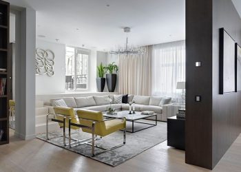 The Apartment on Alexander Nevsky St in Moscow, Russia by Aleksandra Fedorova Bureau