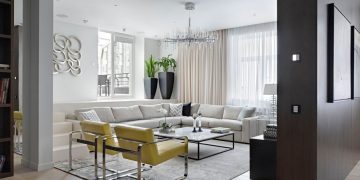 The Apartment on Alexander Nevsky St in Moscow, Russia by Aleksandra Fedorova Bureau