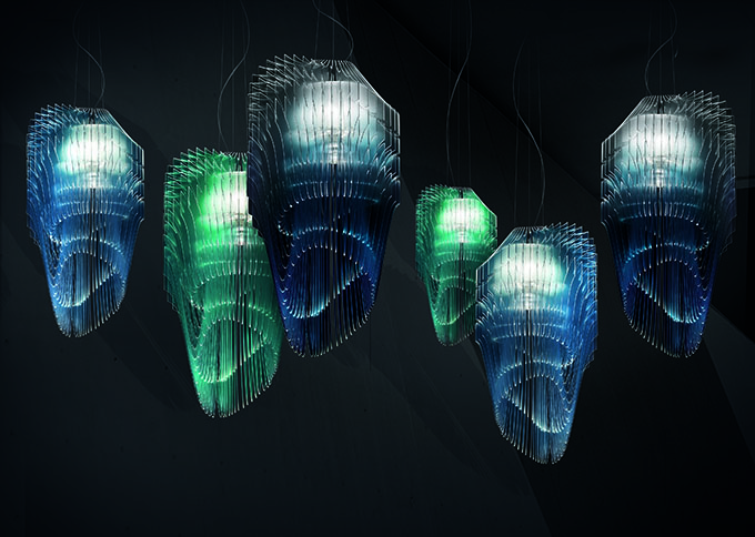 Avia Edition Сhandelier by Zaha Hadid Design, Slamp