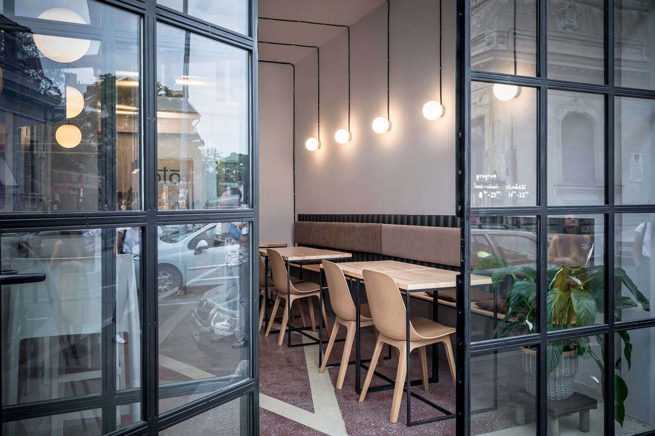 Soto- a café-bar in Bucharest, Romania by 441 Design Studio