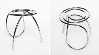Stainless Steel Chair by XYZ Integrated Architecture