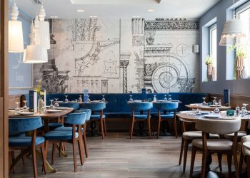 Diosmos Restaurant in Gelsenkirchen, Germany by Christos Peistikos and Leonidas Chatzistergiou