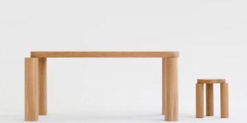 Offset Dining Table by Philippe Malouin for Resident