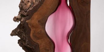 Wood and Glass Collection Sculptures by Scott Slagerman Studio, Jim Fishman