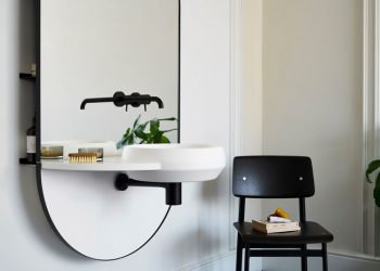 A Combined Sink, Countertop, Mirror and Storage by MUT Design