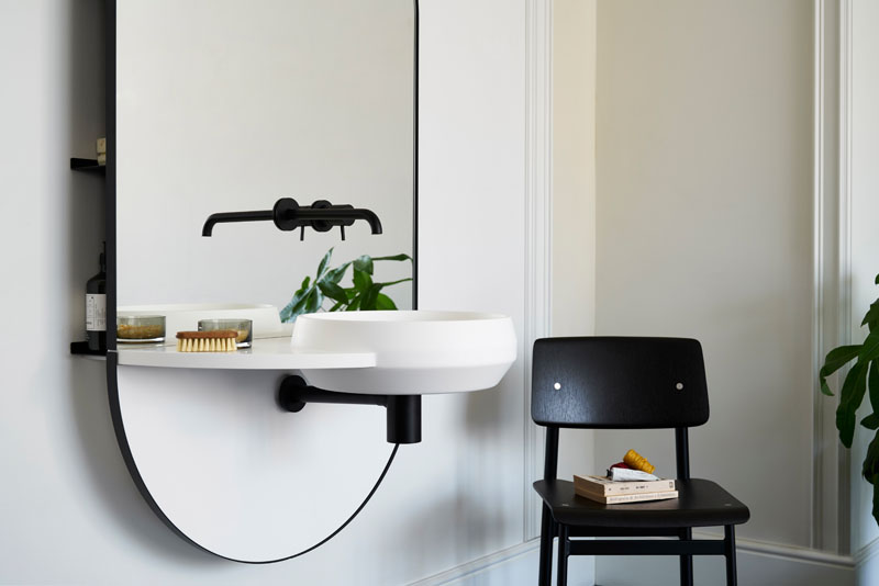 A Combined Sink, Countertop, Mirror and Storage by MUT Design
