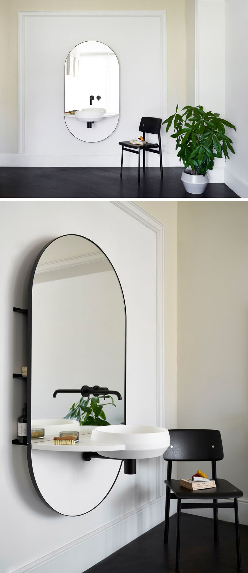 A Combined Sink, Countertop, Mirror and Storage by MUT Design