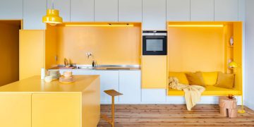 Built-In Wall Unit With Storage And Seating