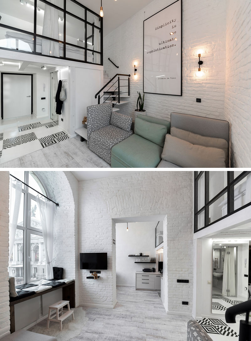 Distinctly Black And White Apartment in Lviv, Ukraine by O.M.Shumelda