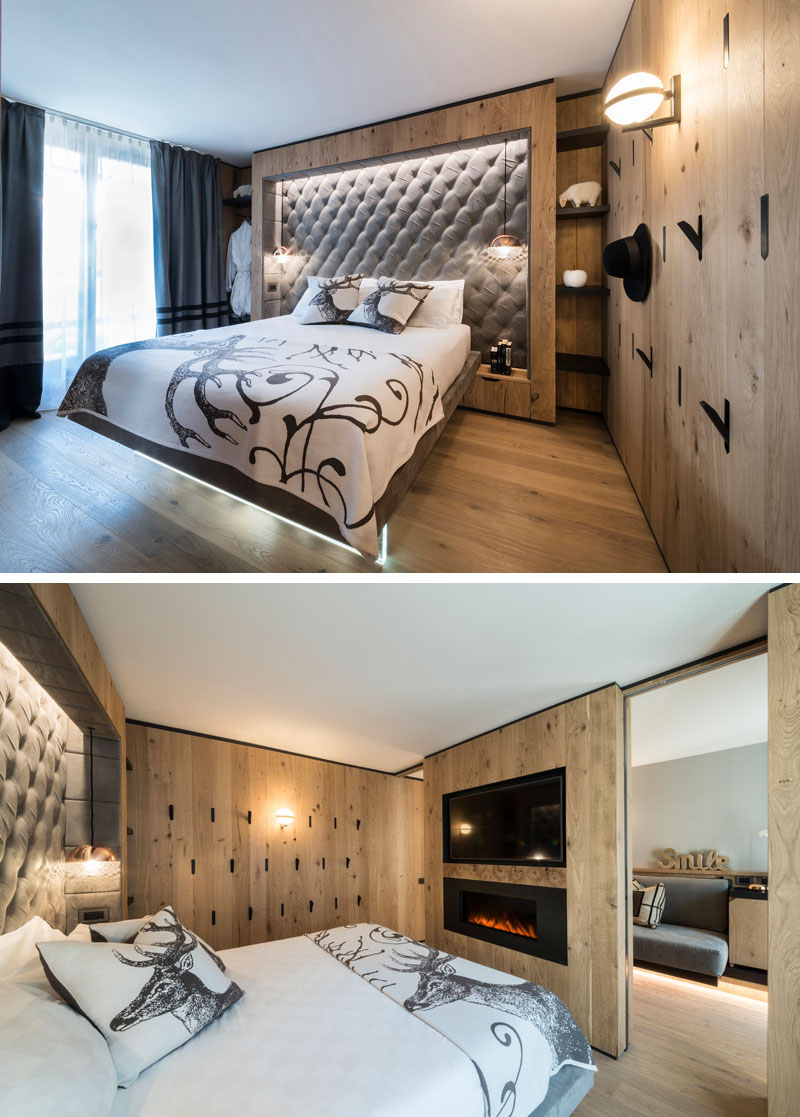 Built-In Headboards by CaberlonCaroppi for Majestic Mountain Charme Hotel