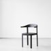 Solid Wooden Curv Chair by Jörg Boner