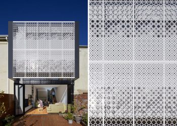 Laser-Cut Metal Screen by Chan Architecture
