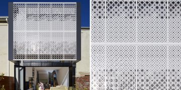 Laser-Cut Metal Screen by Chan Architecture