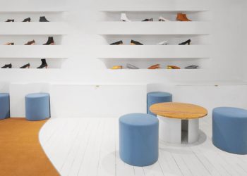 Design Detail for Shoe Showroom by Bower Studios in Brooklyn, New York