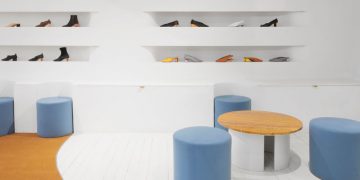 Design Detail for Shoe Showroom by Bower Studios in Brooklyn, New York