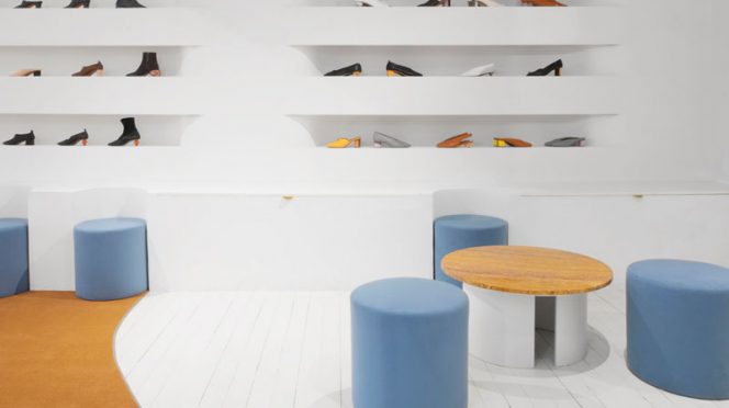 Design Detail for Shoe Showroom by Bower Studios in Brooklyn, New York