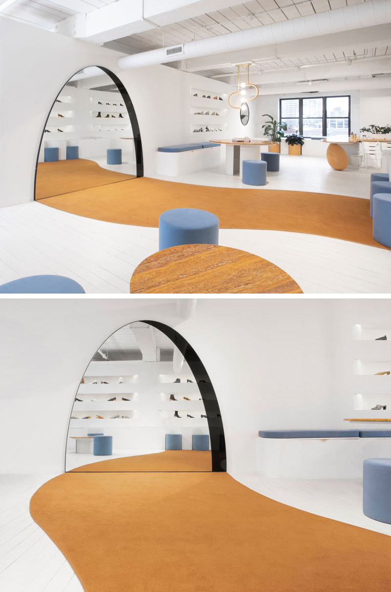 Design Detail for Shoe Showroom by Bower Studios in Brooklyn, New York
