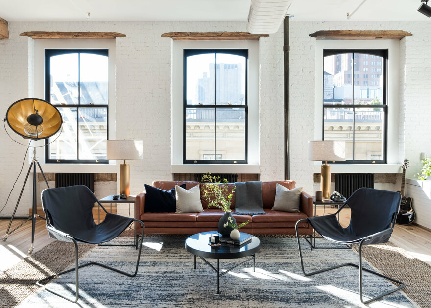 Industrial Cast Iron Soho Loft by Becky Shea Design in New York, USA