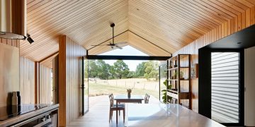 Modern Timber-Clad Addition by Solomon Troup Architects in Eganstown, Victoria, Australia