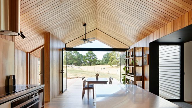 Modern Timber-Clad Addition by Solomon Troup Architects in Eganstown, Victoria, Australia