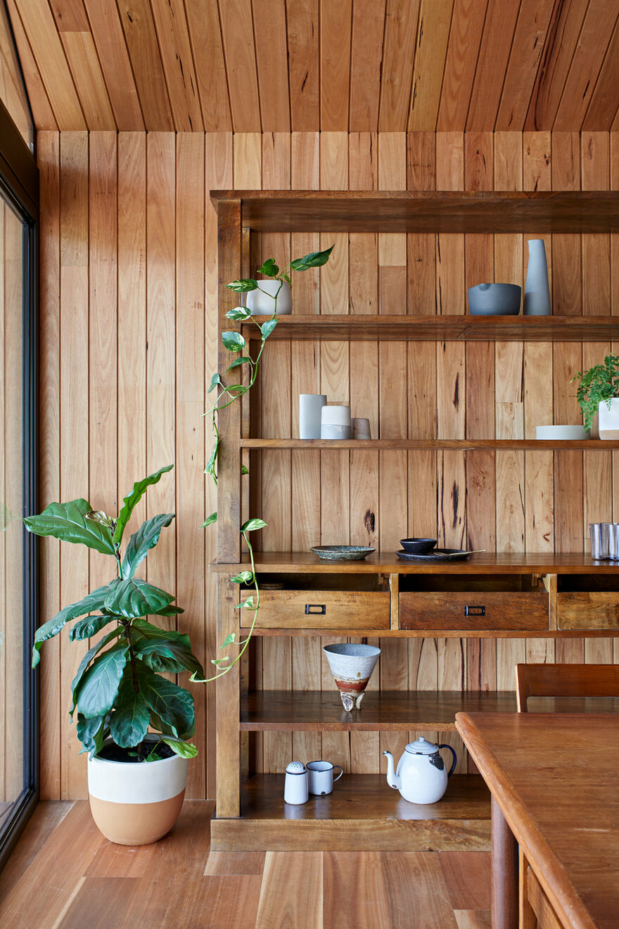 Modern Timber-Clad Addition by Solomon Troup Architects in Eganstown, Victoria, Australia