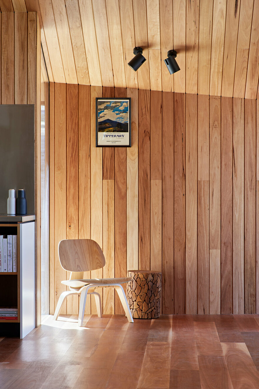Modern Timber-Clad Addition by Solomon Troup Architects in Eganstown, Victoria, Australia