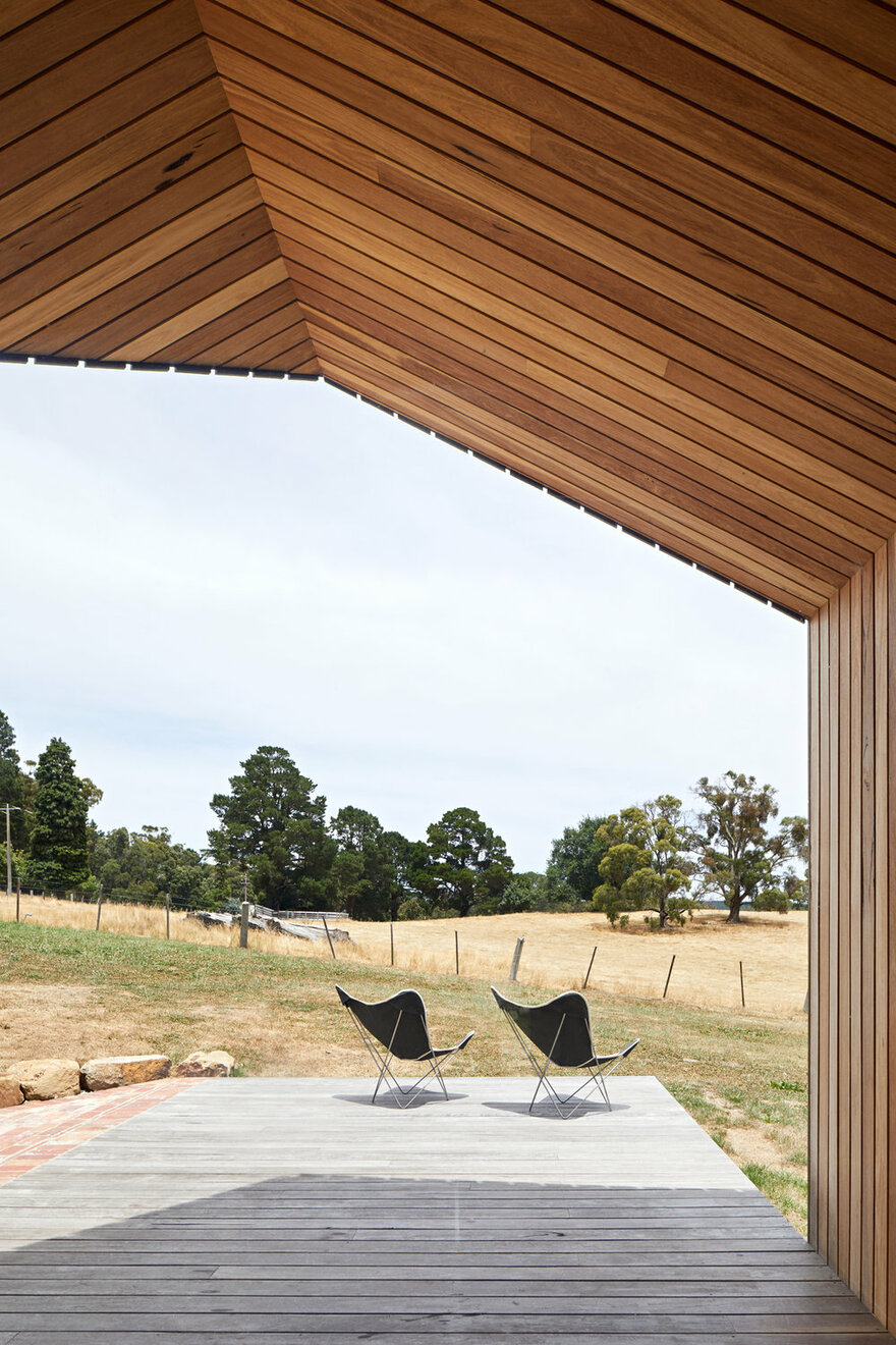 Modern Timber-Clad Addition by Solomon Troup Architects in Eganstown, Victoria, Australia
