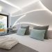 Sculptural Backlit Headboard for Hotel Kaktus Playa in Calella, Spain