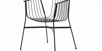 Powder Coated Steel Garden Chair by Tom Fereday