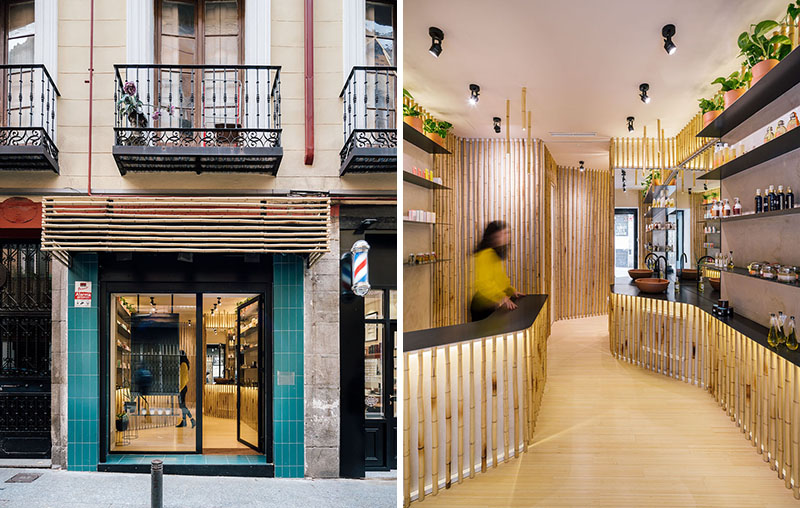 Bamboo Accents by Zooco estudio for the Nuilea Spa in Madrid, Spain